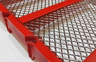 Polyurethane manganese steel self-cleaning screen